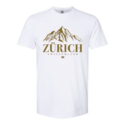 Zurich Switzerland Mountain Swiss Alps Softstyle CVC T-Shirt