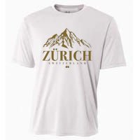 Zurich Switzerland Mountain Swiss Alps Cooling Performance Crew T-Shirt