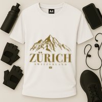 Zurich Switzerland Mountain Swiss Alps Cooling Performance Crew T-Shirt