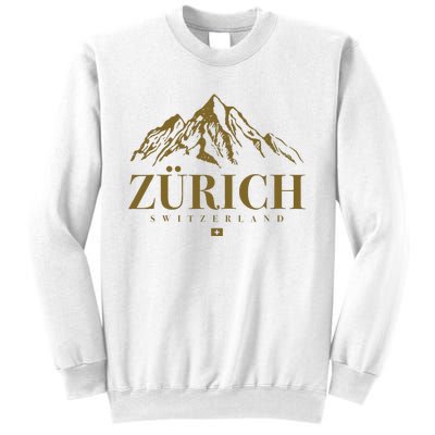 Zurich Switzerland Mountain Swiss Alps Sweatshirt