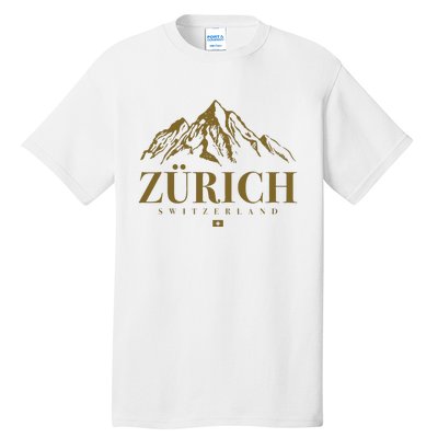 Zurich Switzerland Mountain Swiss Alps Tall T-Shirt