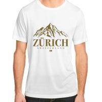 Zurich Switzerland Mountain Swiss Alps Adult ChromaSoft Performance T-Shirt