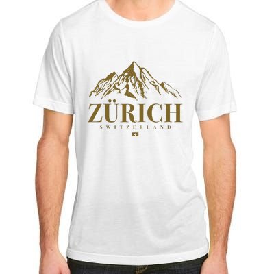 Zurich Switzerland Mountain Swiss Alps Adult ChromaSoft Performance T-Shirt