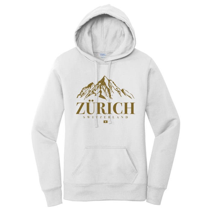 Zurich Switzerland Mountain Swiss Alps Women's Pullover Hoodie