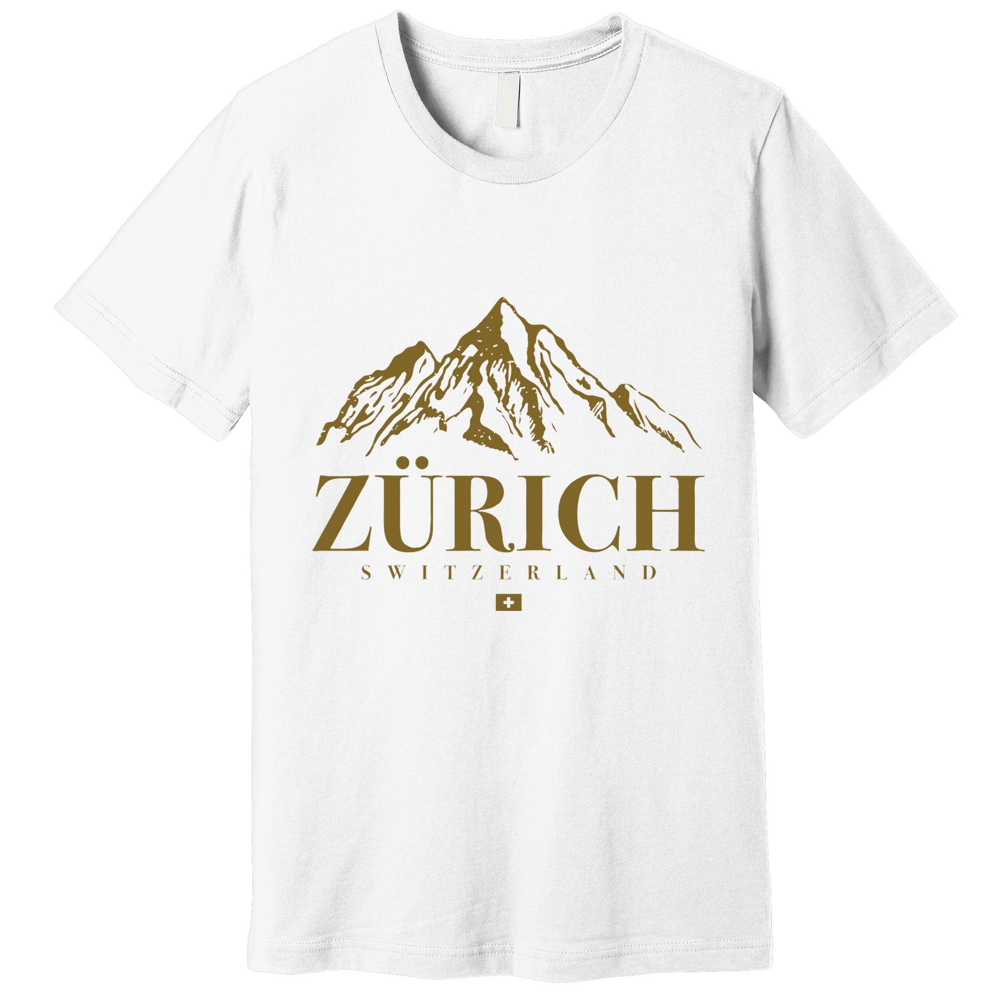 Zurich Switzerland Mountain Swiss Alps Premium T-Shirt