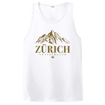 Zurich Switzerland Mountain Swiss Alps PosiCharge Competitor Tank