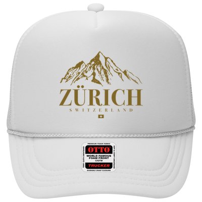 Zurich Switzerland Mountain Swiss Alps Trucker Hat
