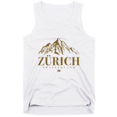 Zurich Switzerland Mountain Swiss Alps Tank Top