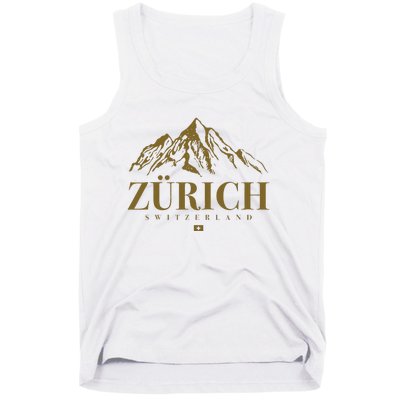 Zurich Switzerland Mountain Swiss Alps Tank Top