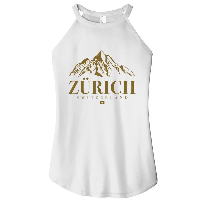 Zurich Switzerland Mountain Swiss Alps Women's Perfect Tri Rocker Tank