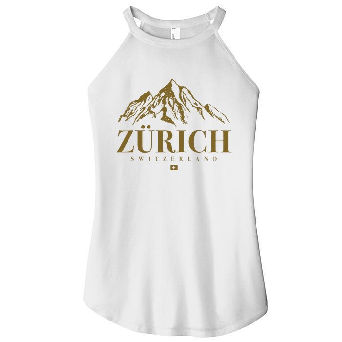 Zurich Switzerland Mountain Swiss Alps Women's Perfect Tri Rocker Tank