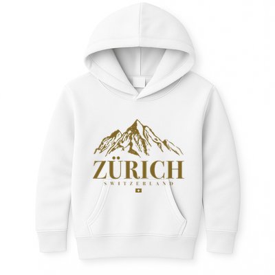 Zurich Switzerland Mountain Swiss Alps Kids Hoodie