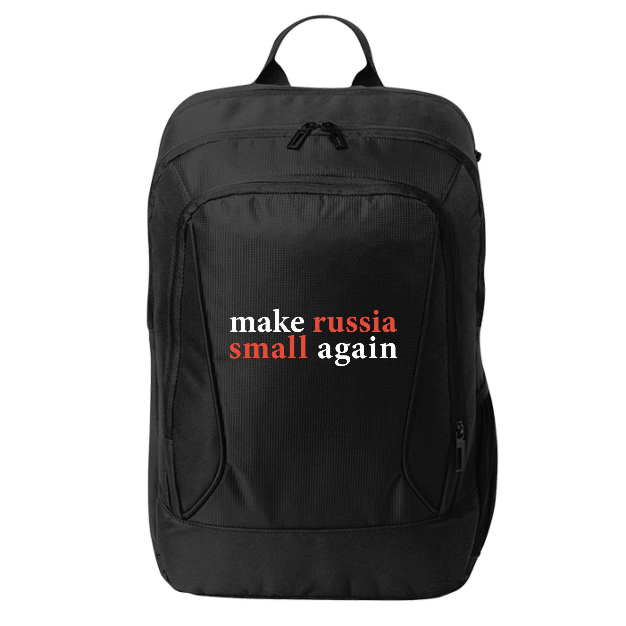 Zelenskyy Saying Make Russia Small Again City Backpack