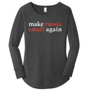 Zelenskyy Saying Make Russia Small Again Women's Perfect Tri Tunic Long Sleeve Shirt