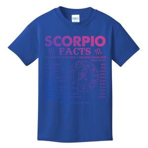 Zodiac Sign October November Scorpio Facts Gift Kids T-Shirt