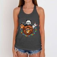 Zoo Sunglasses Party Animal Birthday Party Women's Knotted Racerback Tank