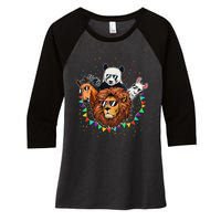 Zoo Sunglasses Party Animal Birthday Party Women's Tri-Blend 3/4-Sleeve Raglan Shirt