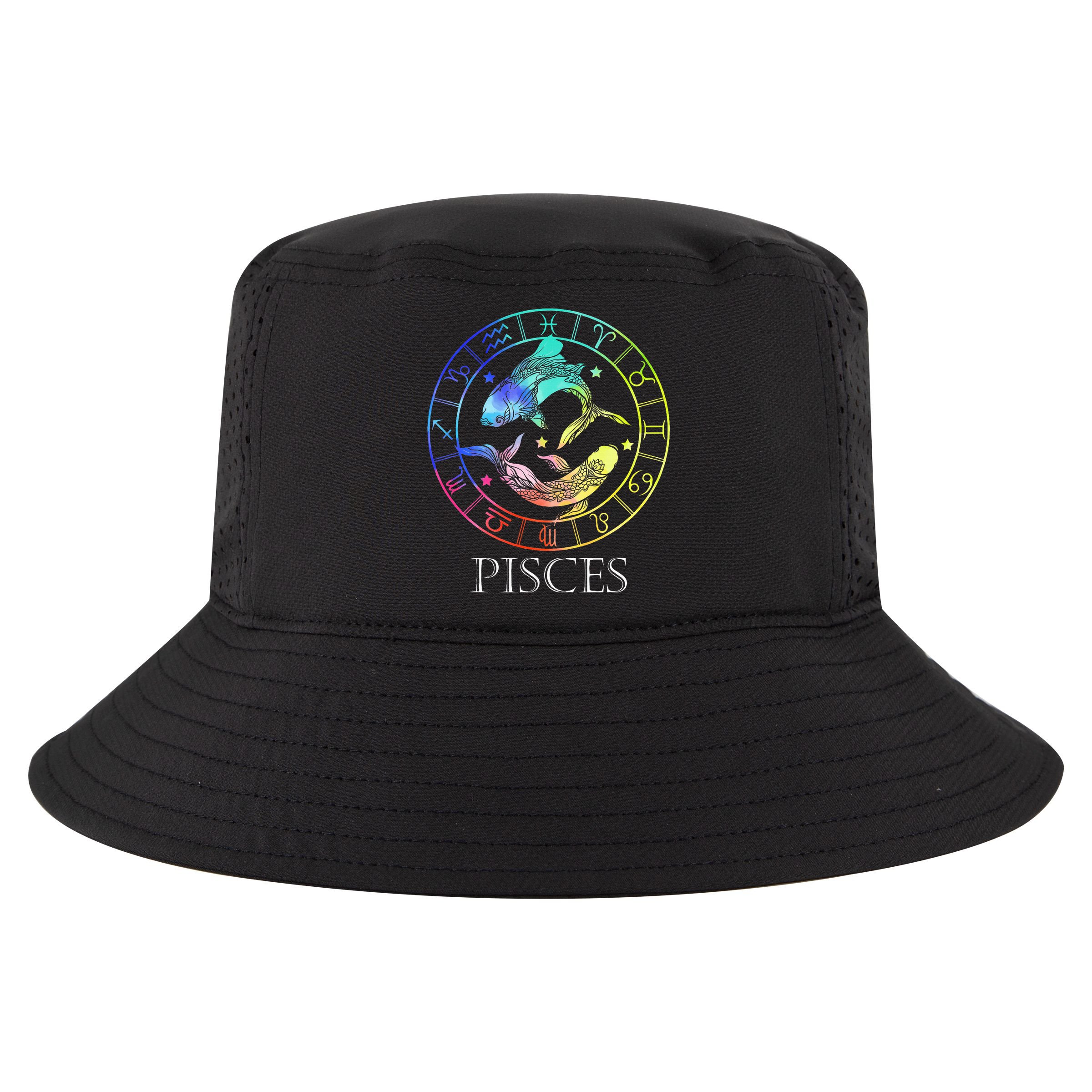 Zodiac Sign Pisces Cool Comfort Performance Bucket Hat