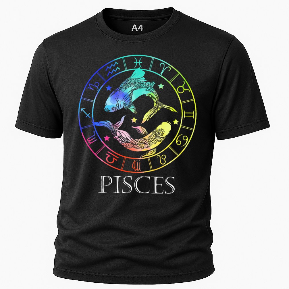 Zodiac Sign Pisces Cooling Performance Crew T-Shirt