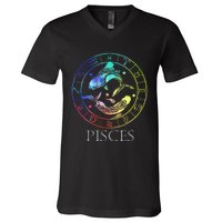 Zodiac Sign Pisces V-Neck T-Shirt