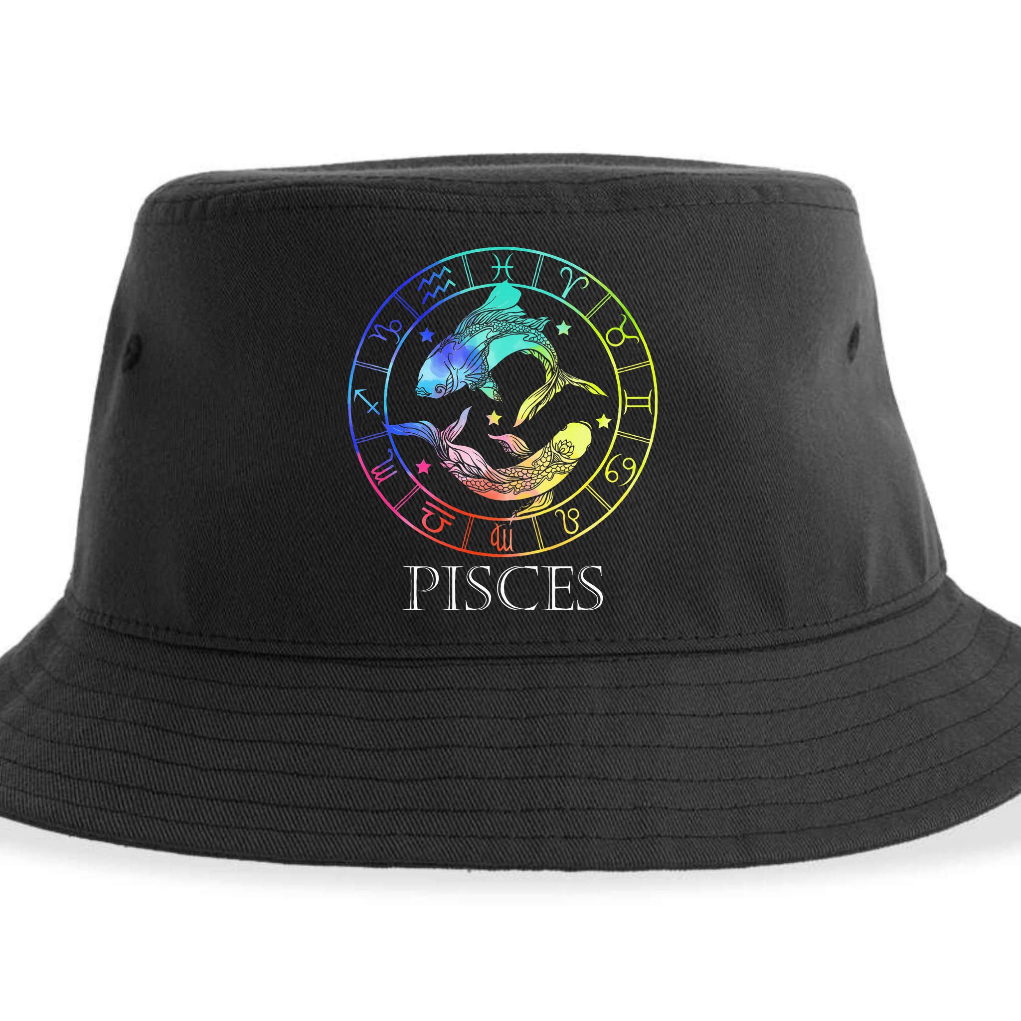 Zodiac Sign Pisces Sustainable Bucket Hat