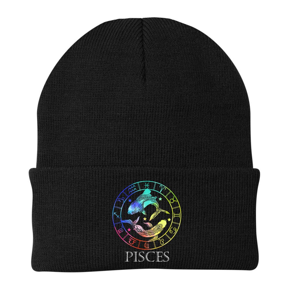 Zodiac Sign Pisces Beanie