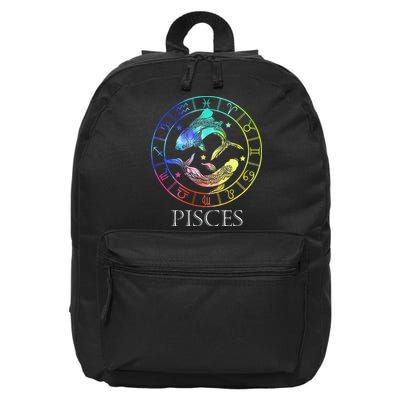 Zodiac Sign Pisces 16 in Basic Backpack