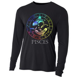 Zodiac Sign Pisces Cooling Performance Long Sleeve Crew