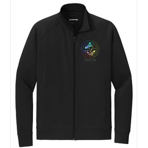 Zodiac Sign Pisces Stretch Full-Zip Cadet Jacket