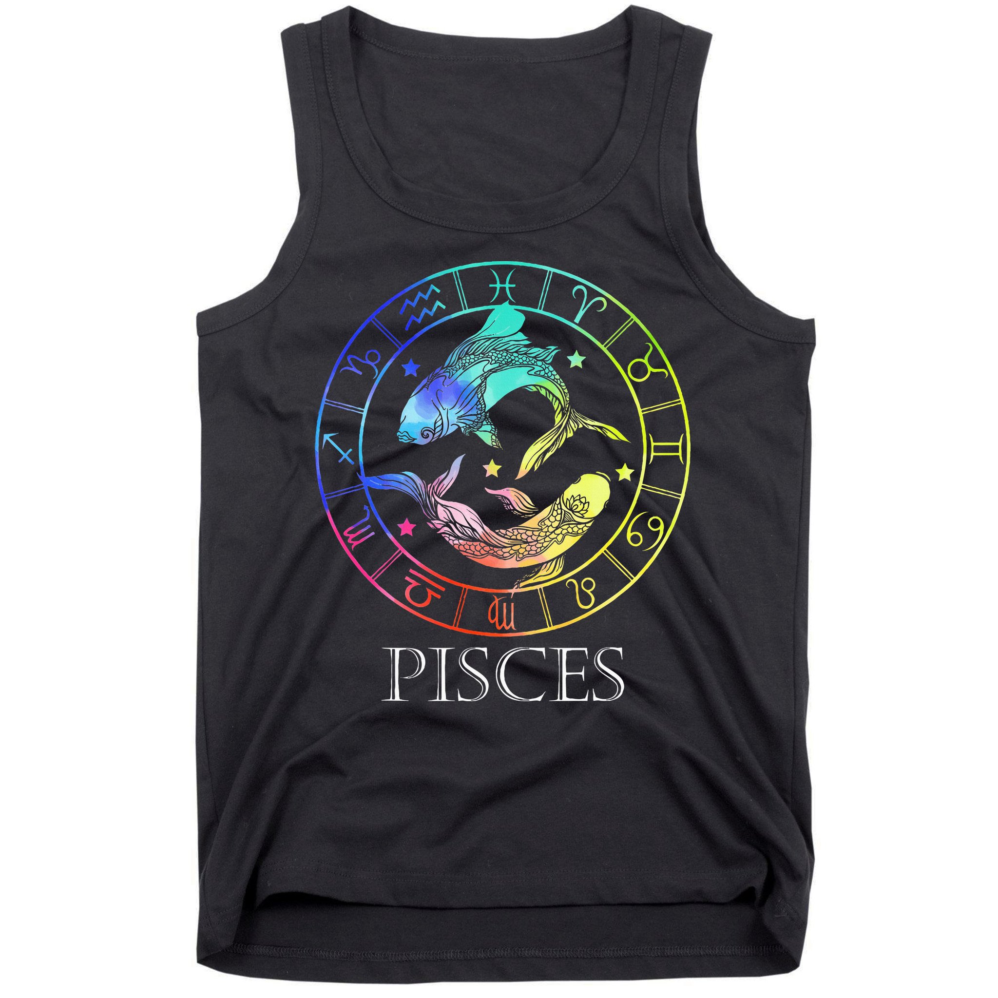 Zodiac Sign Pisces Tank Top