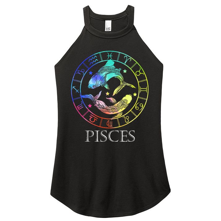 Zodiac Sign Pisces Women's Perfect Tri Rocker Tank