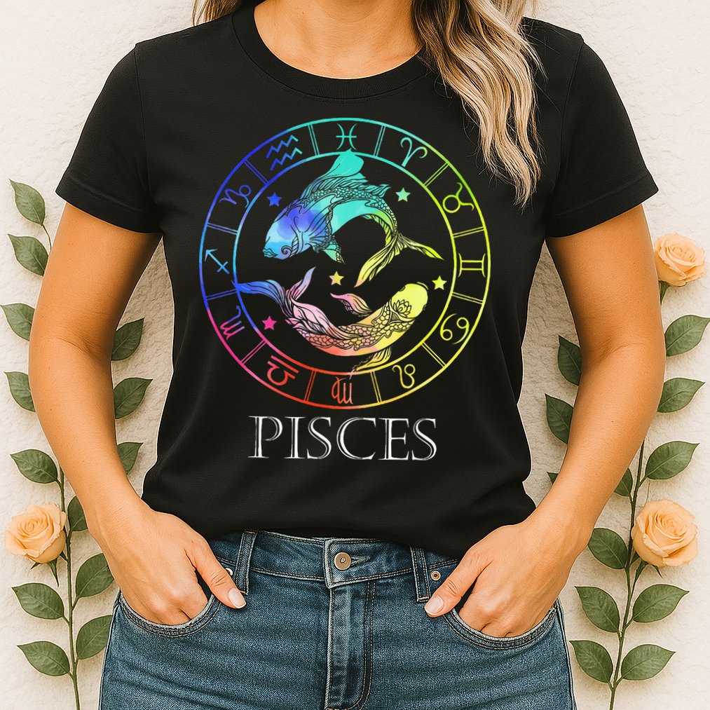 Zodiac Sign Pisces Womens T-Shirt