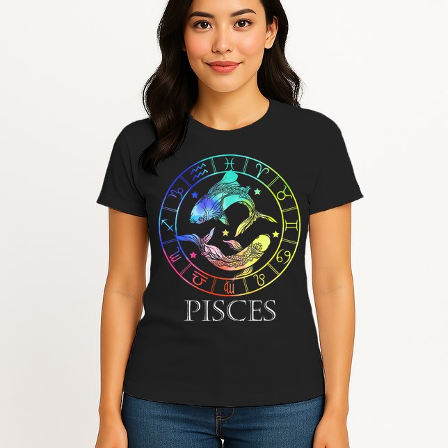 Zodiac Sign Pisces Womens T-Shirt