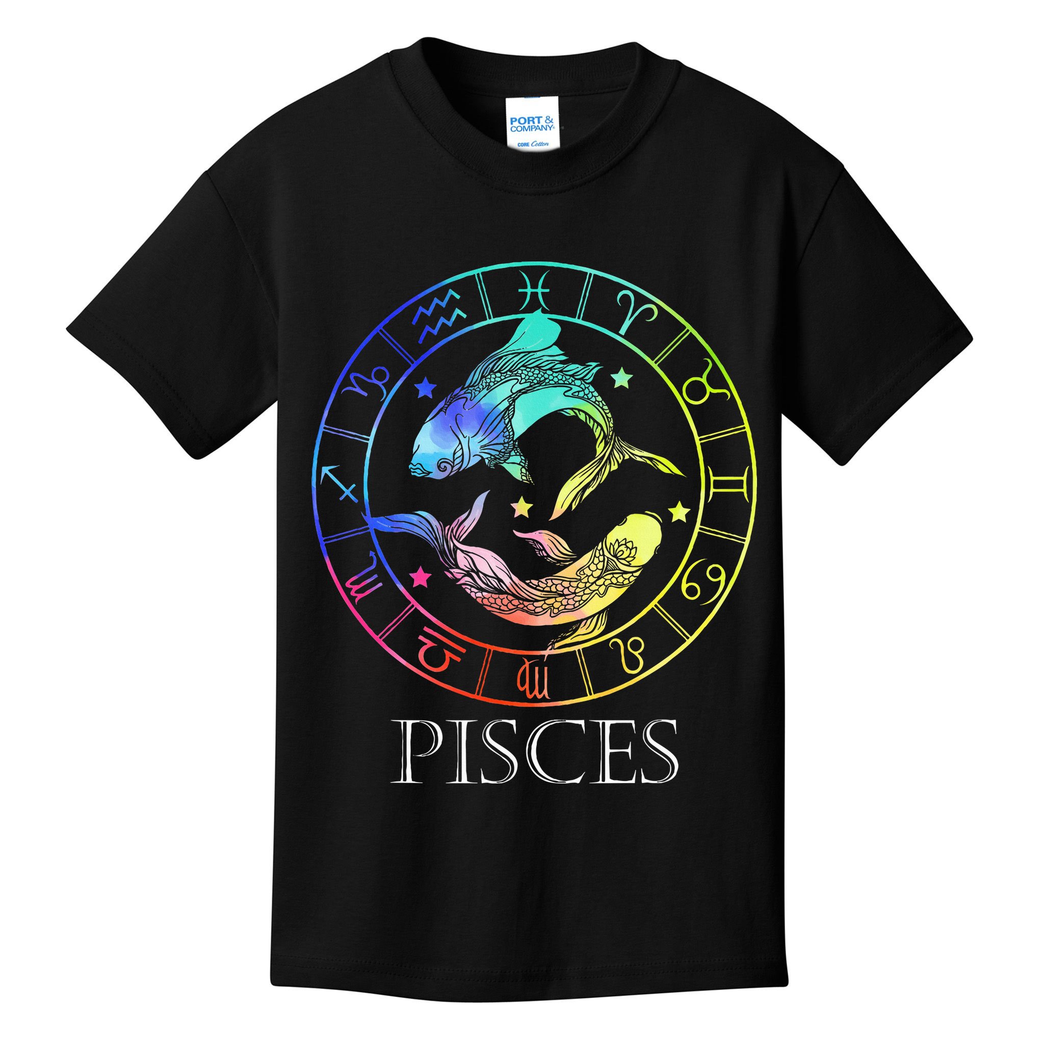 Zodiac Sign Pisces Kids T-Shirt
