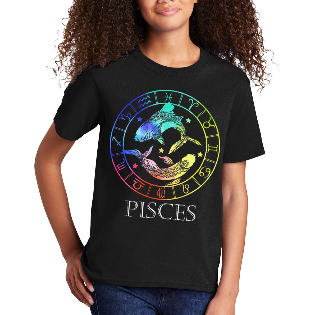 Zodiac Sign Pisces Kids T-Shirt
