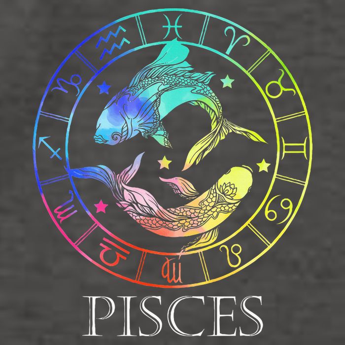 Zodiac Sign Pisces Vector Backpack