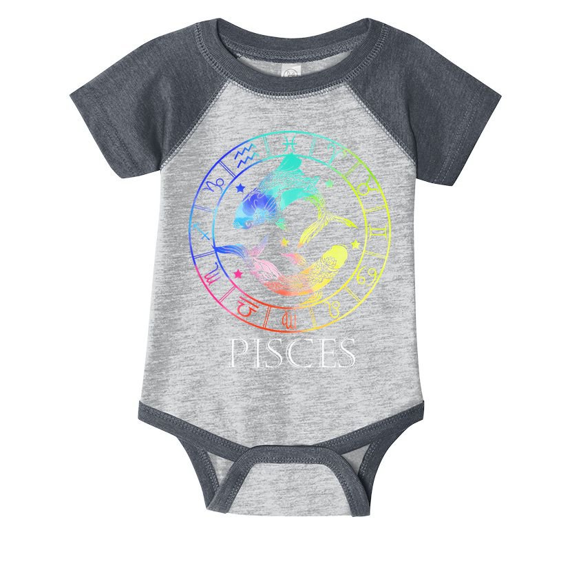 Zodiac Sign Pisces Infant Baby Jersey Bodysuit