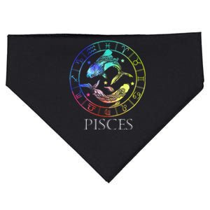 Zodiac Sign Pisces USA-Made Doggie Bandana