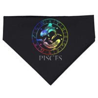 Zodiac Sign Pisces USA-Made Doggie Bandana