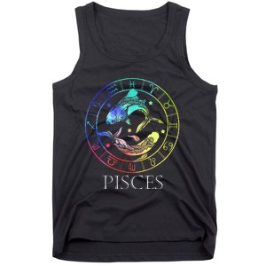 Zodiac Sign Pisces Tank Top