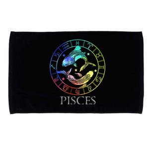 Zodiac Sign Pisces Microfiber Hand Towel