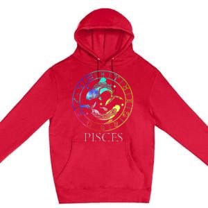 Zodiac Sign Pisces Premium Pullover Hoodie