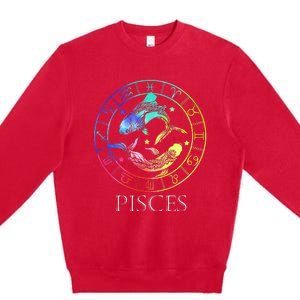 Zodiac Sign Pisces Premium Crewneck Sweatshirt