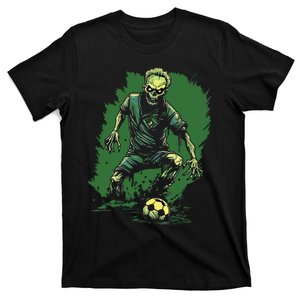 Zombie Soccer Player Halloween Costume Sport T-Shirt