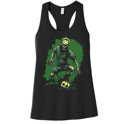 Zombie Soccer Player Halloween Costume Sport Women's Racerback Tank