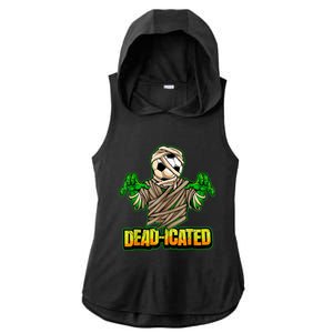 Zombie Soccer Player Scary Soccer Halloween Ladies PosiCharge Tri-Blend Wicking Draft Hoodie Tank