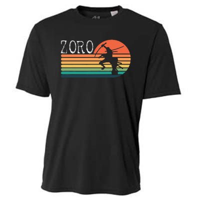 Zoro Samurai Pirate Sunset Cooling Performance Crew T-Shirt