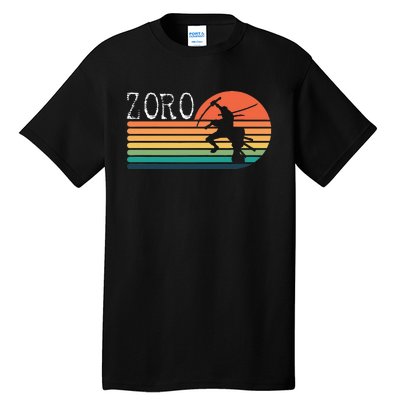 Zoro Samurai Pirate Sunset Tall T-Shirt