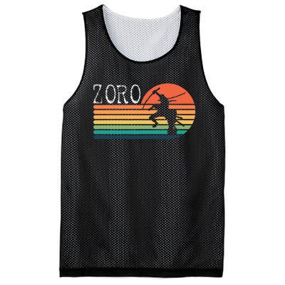 Zoro Samurai Pirate Sunset Mesh Reversible Basketball Jersey Tank