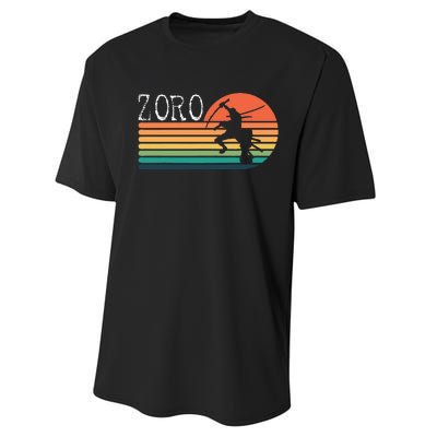 Zoro Samurai Pirate Sunset Performance Sprint T-Shirt